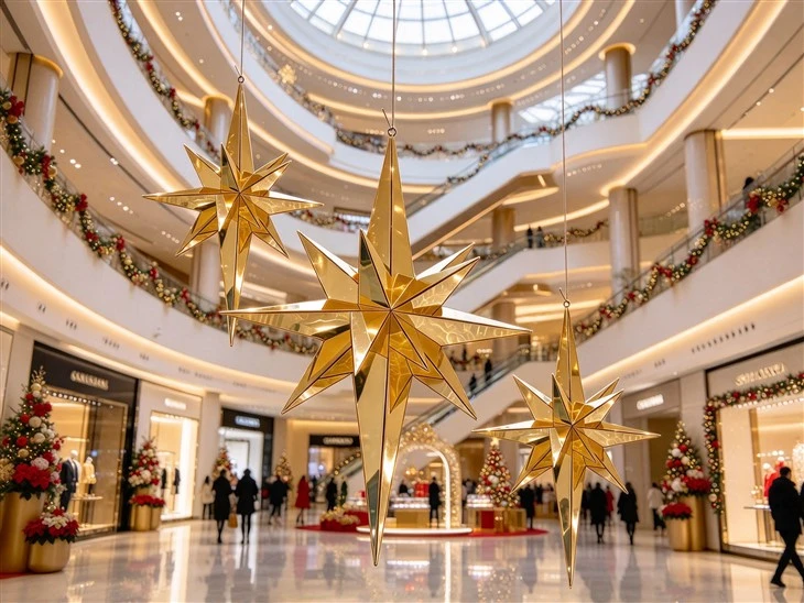 Acrylic Star Ceiling Decorations For Christmas factory Acrylic Star Ceiling Decorations For Christmas factory